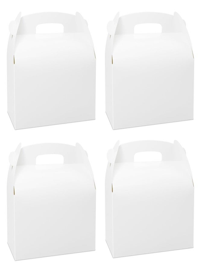 Oletx 30Pcs 9 Inch Large Gable Gift Boxes, White Party Favor Treat Boxes, Lunch Box with Handles for Birthday Babyshower Wedding Activity Picnic - Image 1